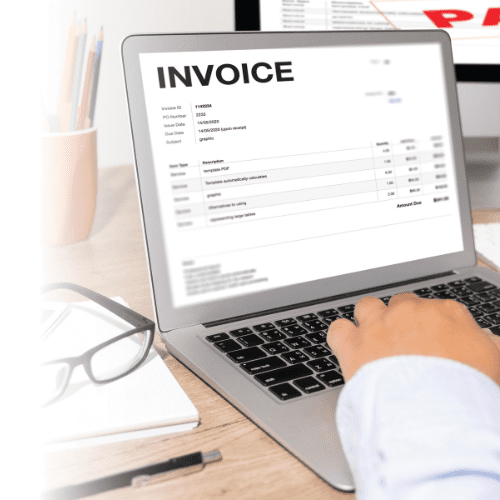 Invoice in business